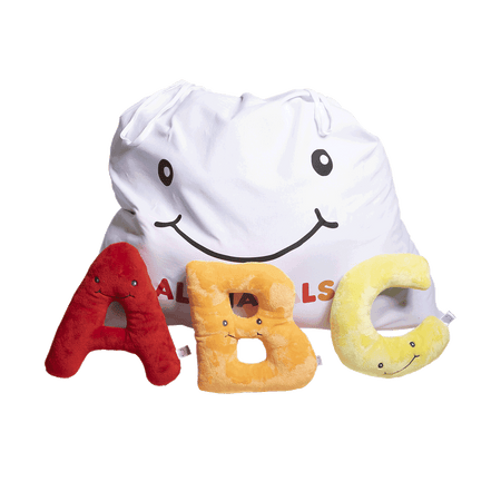 Alphapals® 11 Inch Plush Letter Set with Drawstring Bag