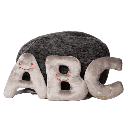 Alphapals® 11 Inch Plush Letter Set - Rhino Grey